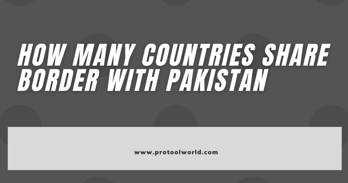How Many Countries Share Border With Pakistan - 2023